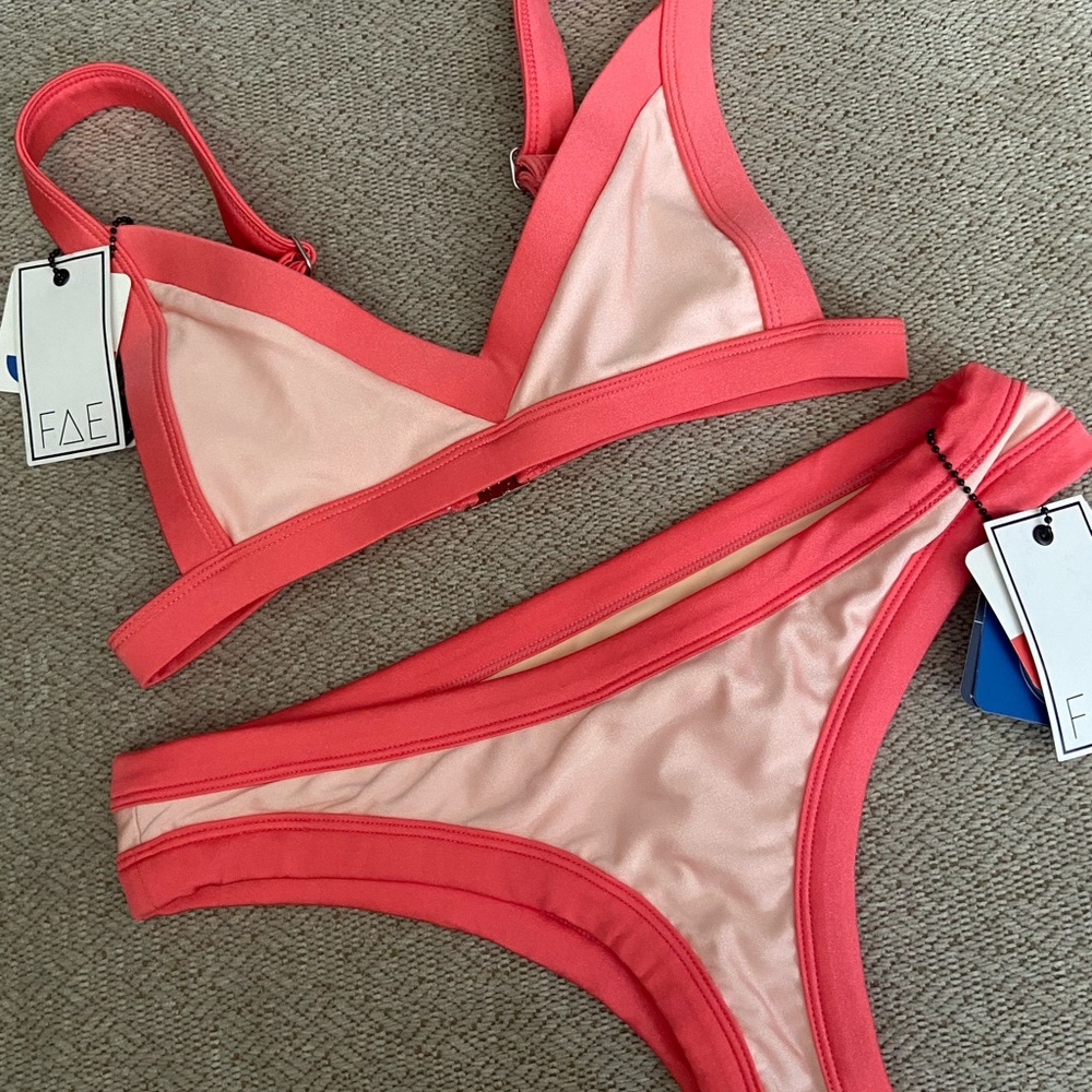 Unworn FAE House swimsuit top and bottom